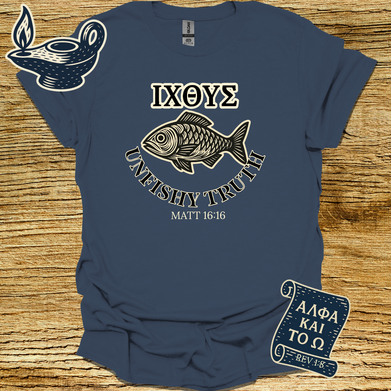 IXOYE UNFISHY TRUTH | Matthew 16:16 | Unisex Christian T-Shirt