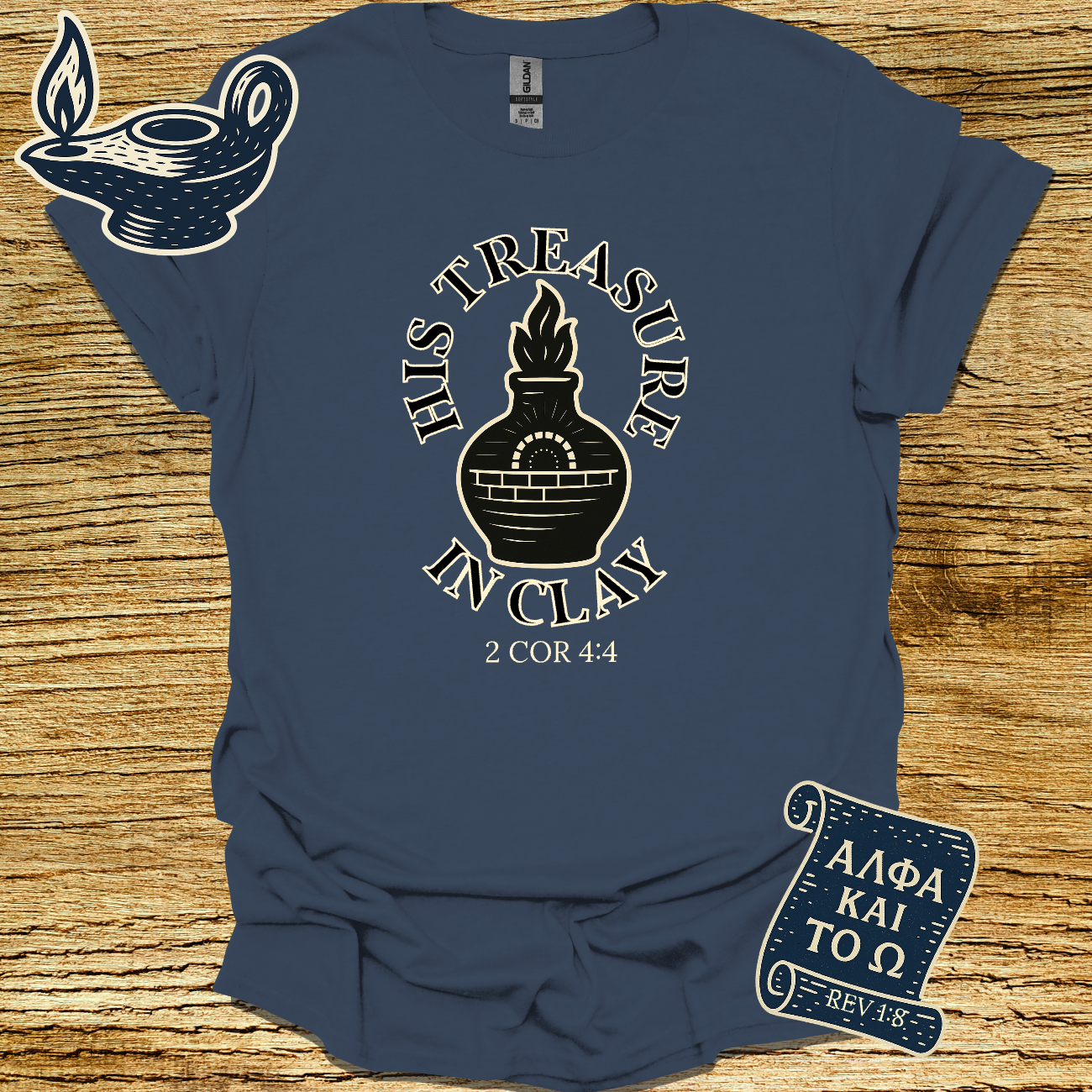 HIS TREASURE IN CLAY | 2 Corinthians 4:4 | Unisex Christian T-Shirt