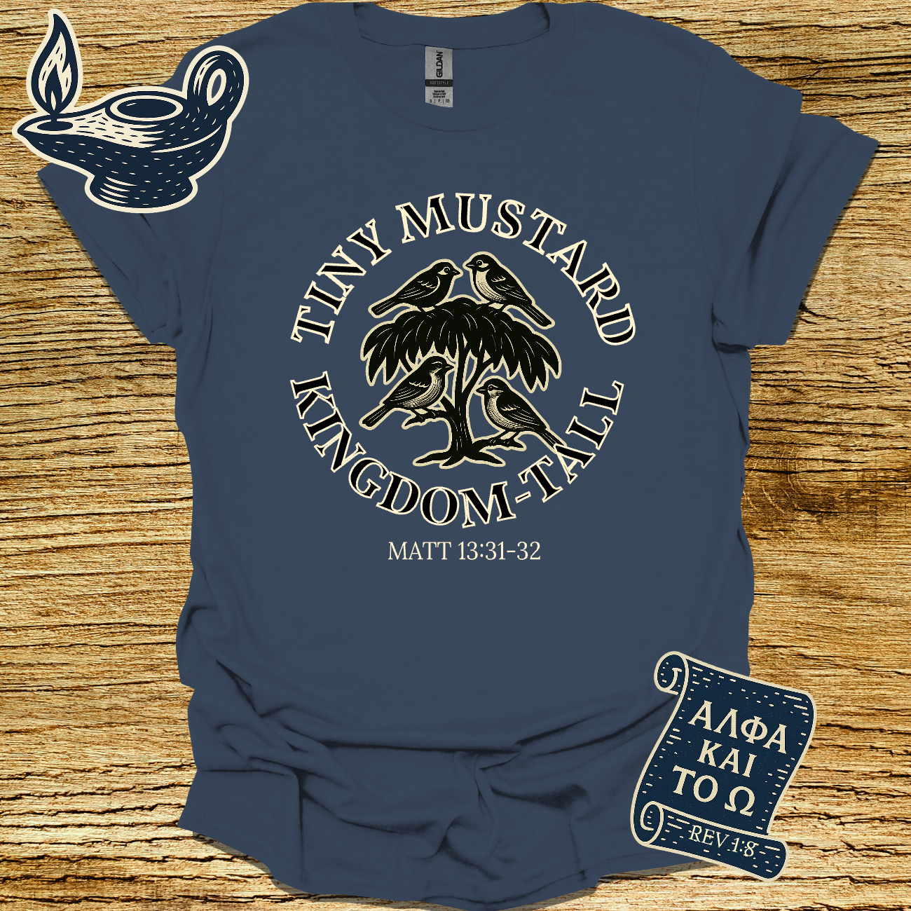 TINY MUSTARD KINGDOM-TALL | Mathew 13:31-32 | Unisex Christian T-Shirt