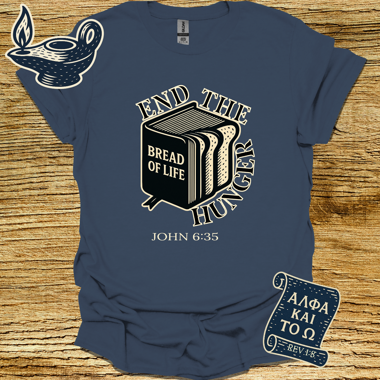 BREAD OF LIFE | JOHN 6:35 | Unisex Christian T-Shirt