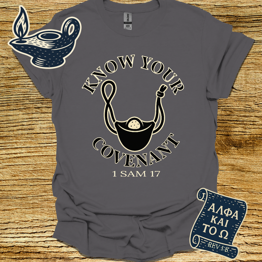 KNOW YOUR COVENANT I 1 Samuel 17 | Unisex Christian T-Shirt