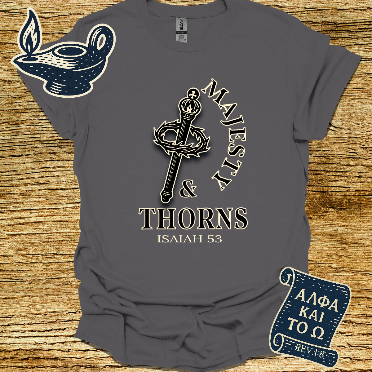 MAJESTY AND THORNS I Isiah 53 | Unisex Christian T-Shirt