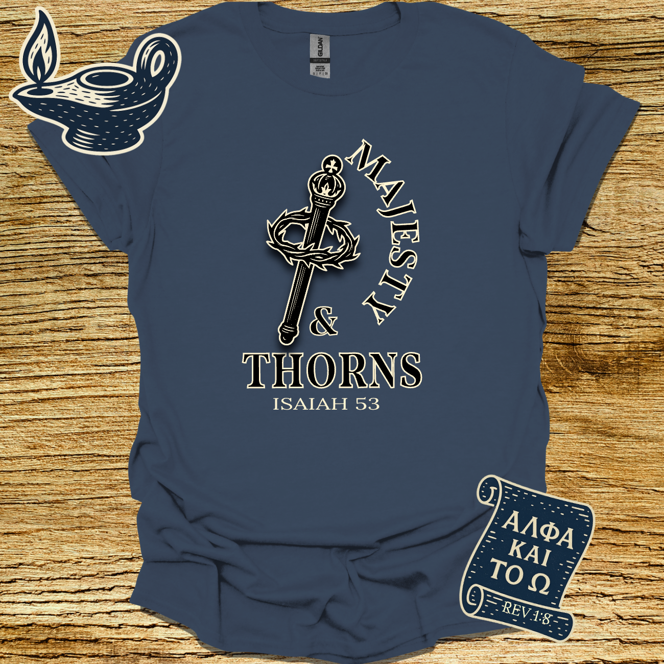 MAJESTY AND THORNS I Isiah 53 | Unisex Christian T-Shirt