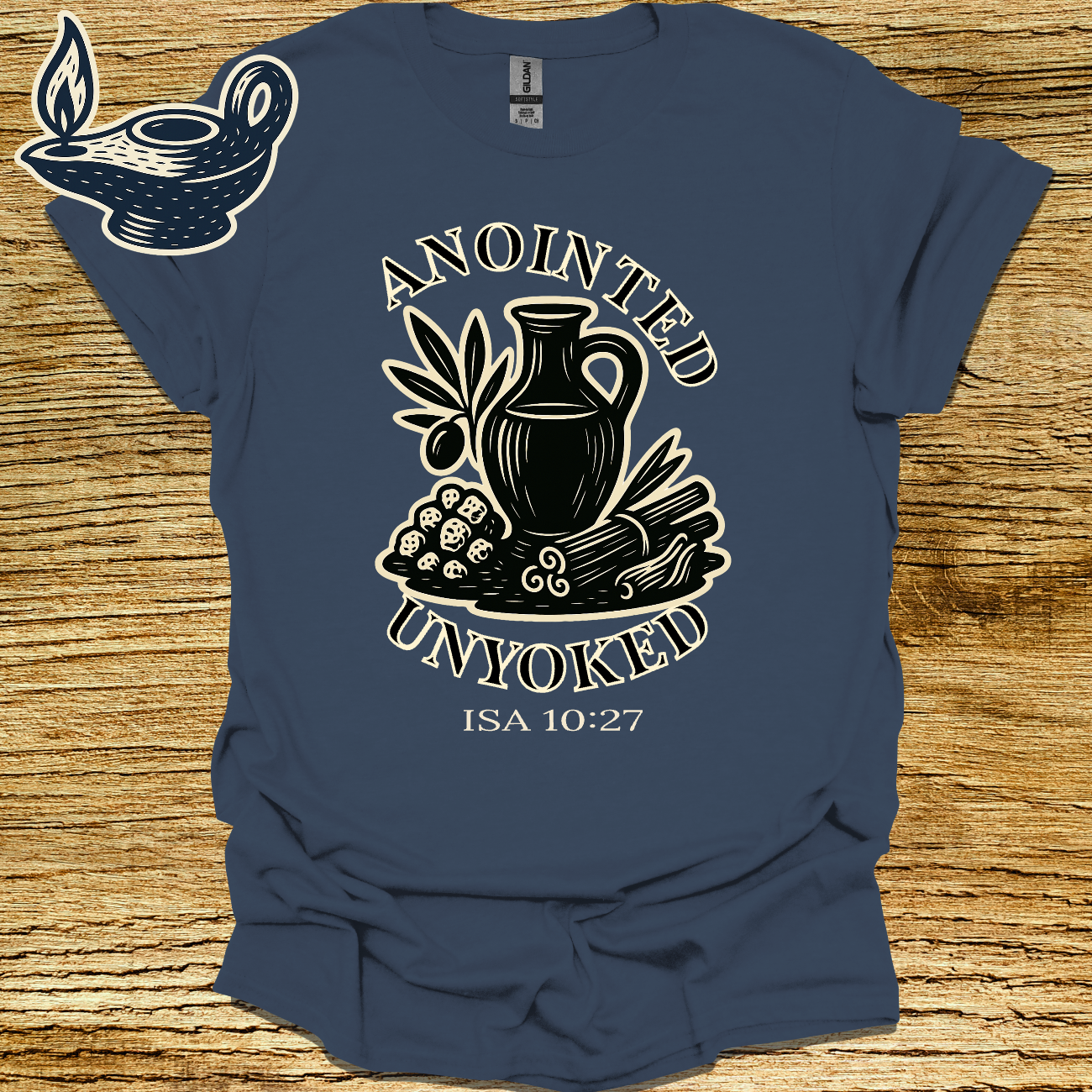 ANOINTED UNYOKED | Isaiah 10:27 | Unisex Christian T-Shirt