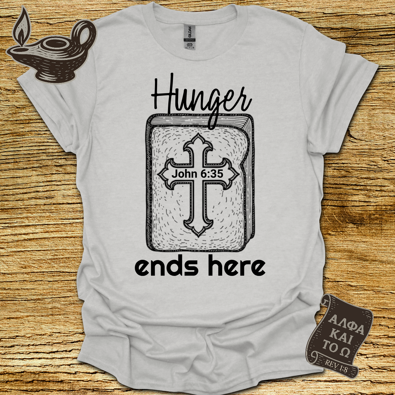 Hunger John 6:35 T-shirt