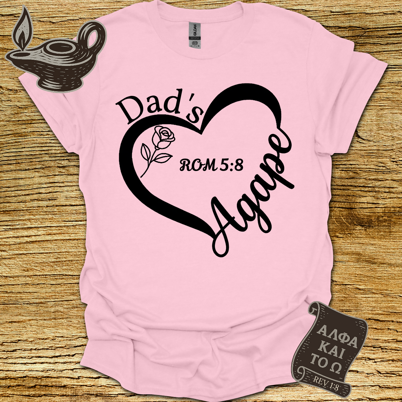 Agape Romans 5:8 T-shirt