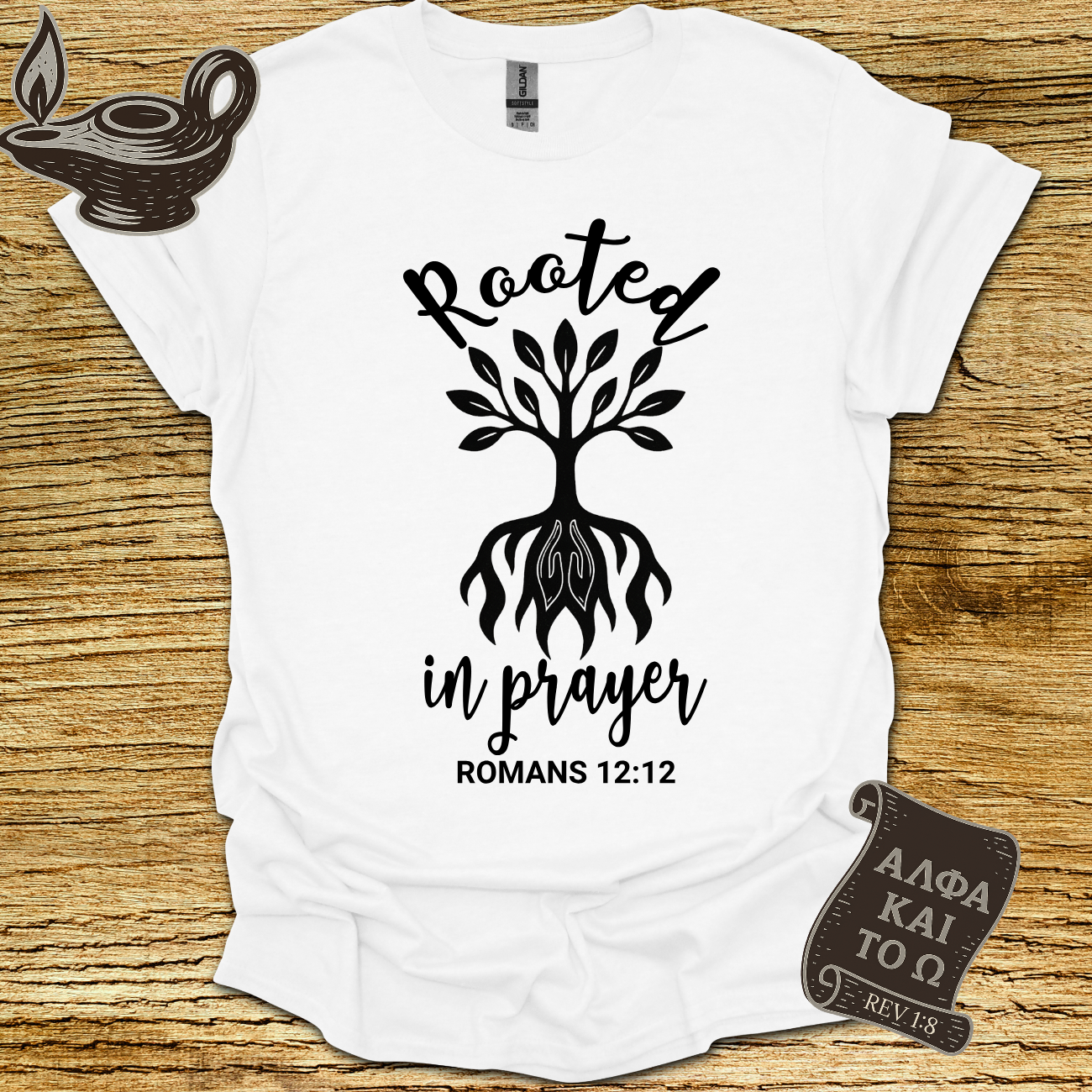 Rooted Romans 12:12 T-Shirt