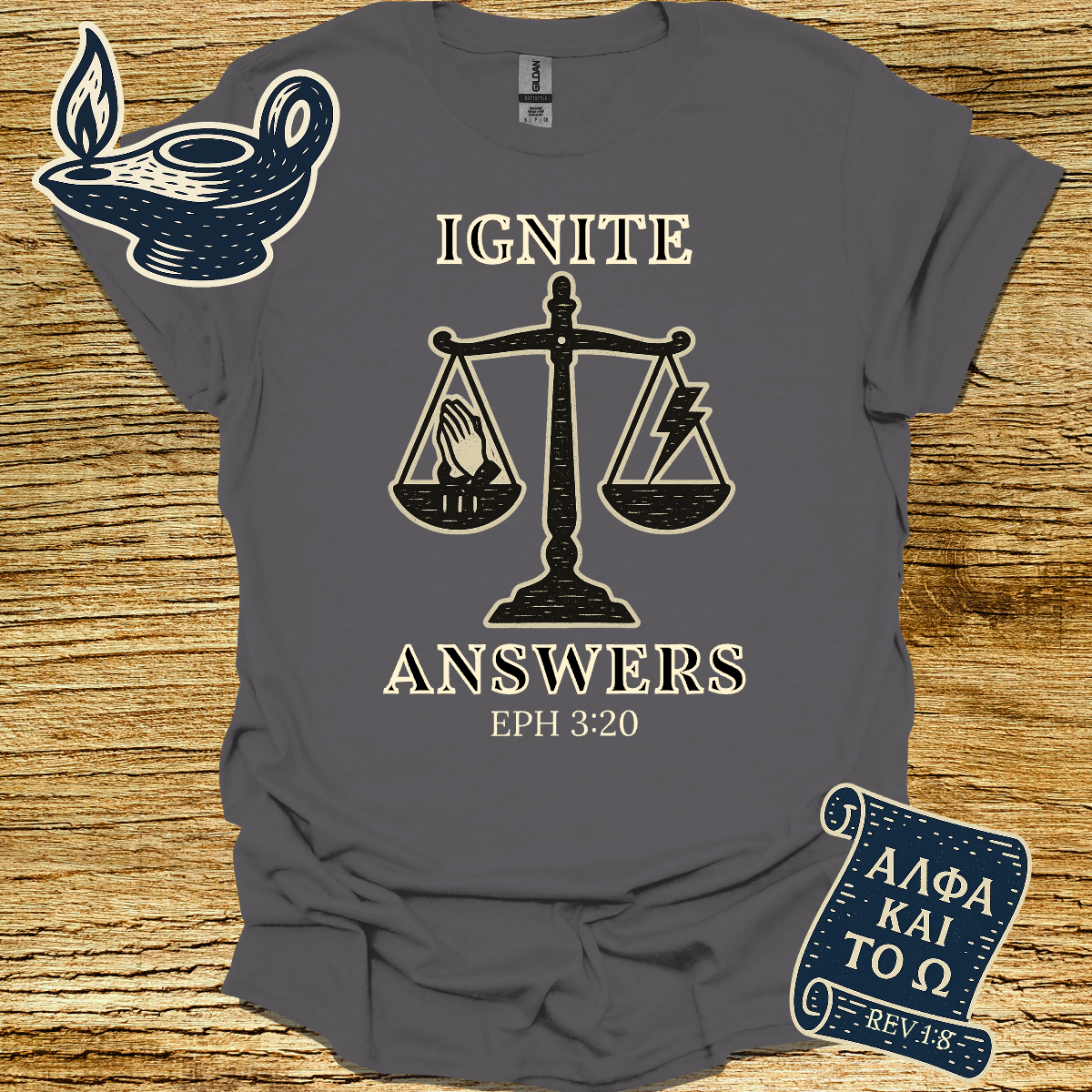 IGNITE ANSWERS | Ephesians 3:20 | Unisex Christian T-Shirt