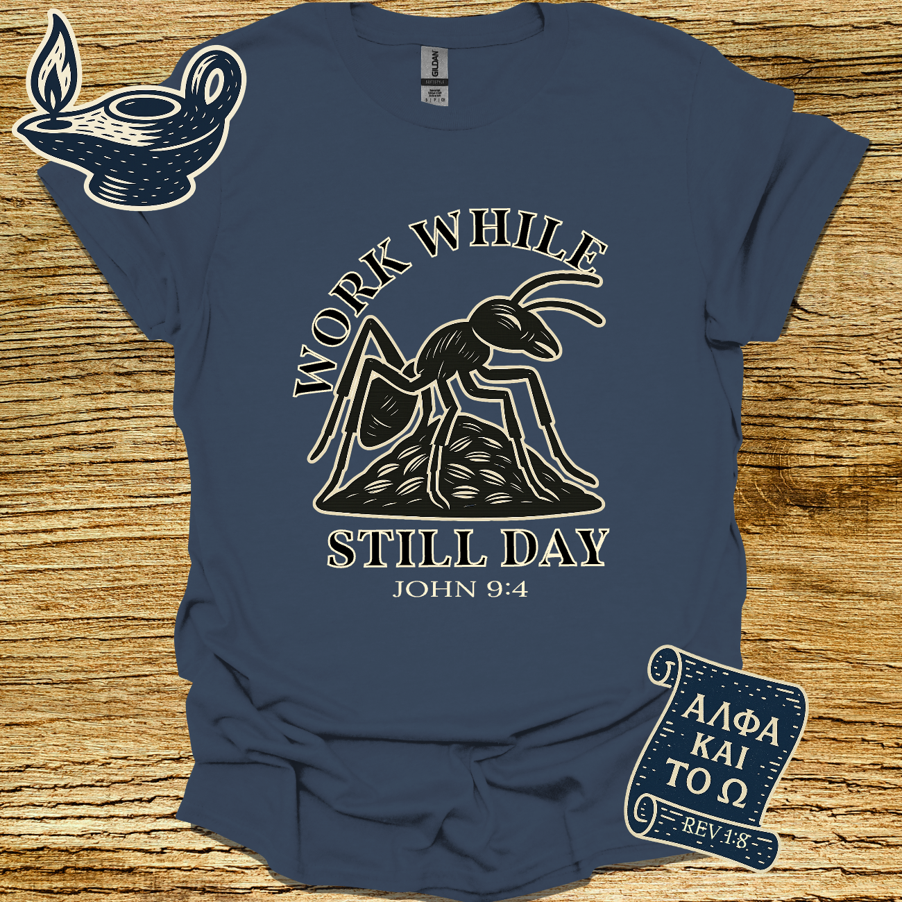 WORK WHILE STILL DAY | John 9:4 | Unisex Christian T-Shirt