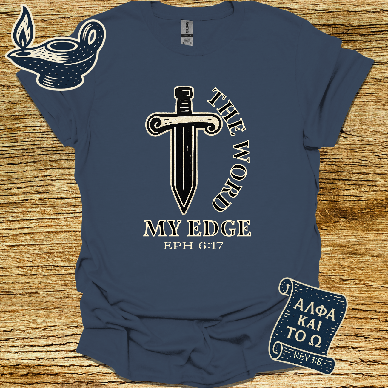 THE WORD MY EDGE | Ephesians 6:17 | Unisex Christian T-Shirt