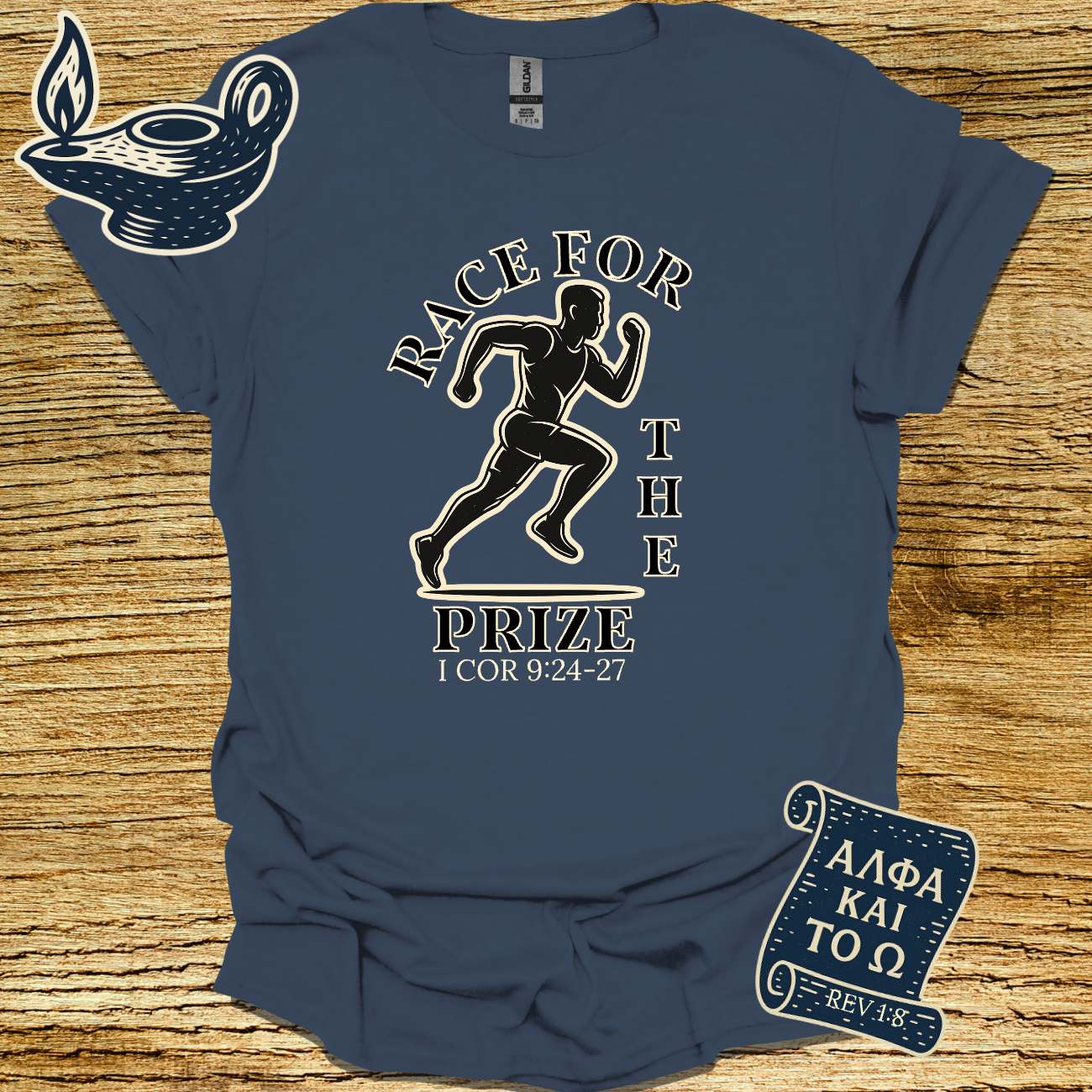 RACE FOR THE PRIZE | 1 Corinthians 9:24-27 | Unisex Christian T-Shirt