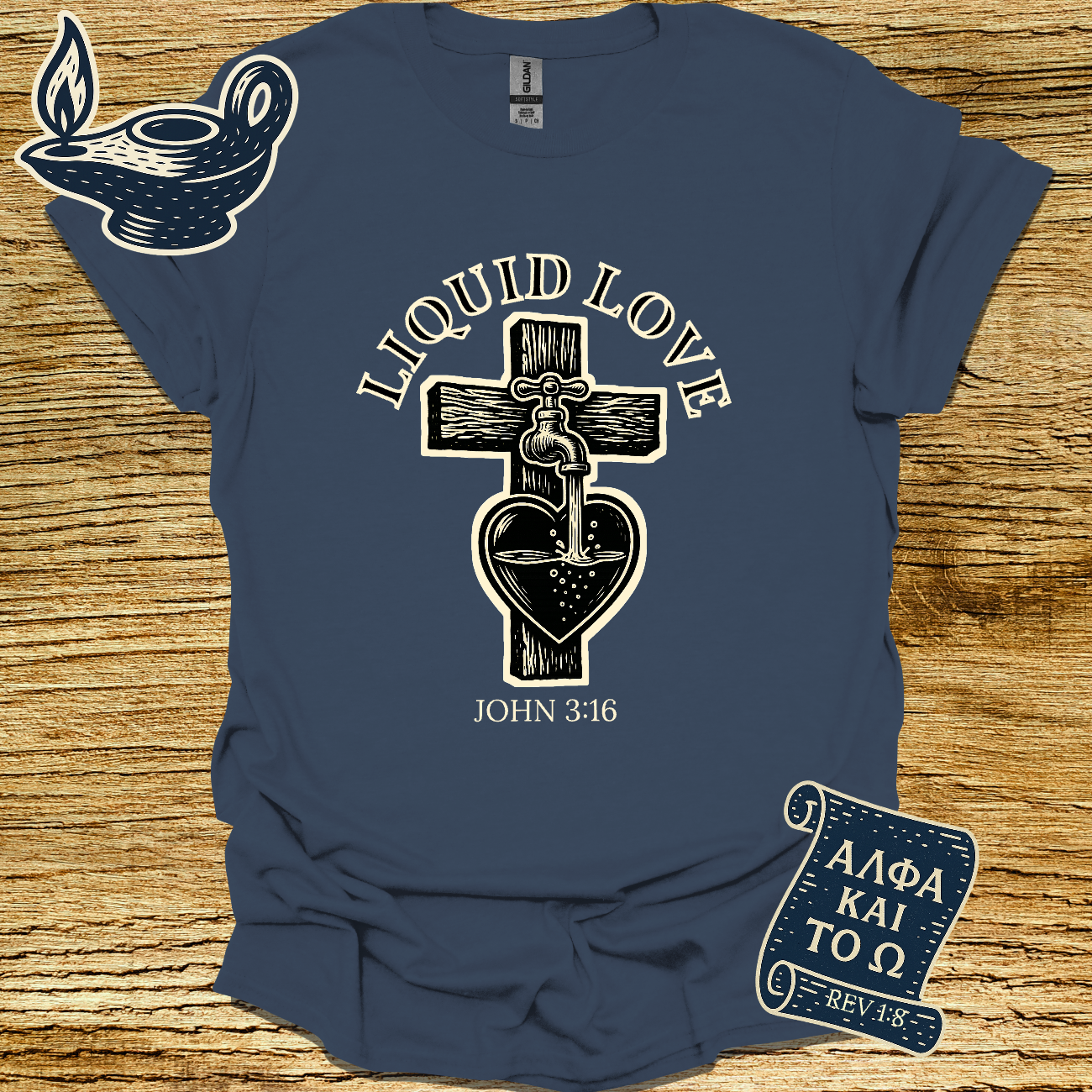 LIQUID LOVE | John 3:16 | Unisex Christian T-Shirt