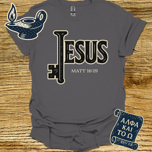 THE KINGDOM KEYS: JESUS | Mathew 16:19 | Unisex Christian T-Shirt