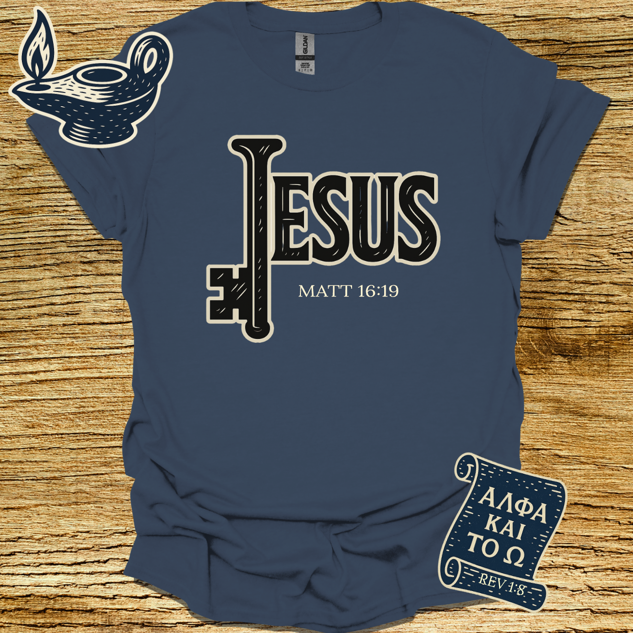 THE KINGDOM KEYS: JESUS | Mathew 16:19 | Unisex Christian T-Shirt