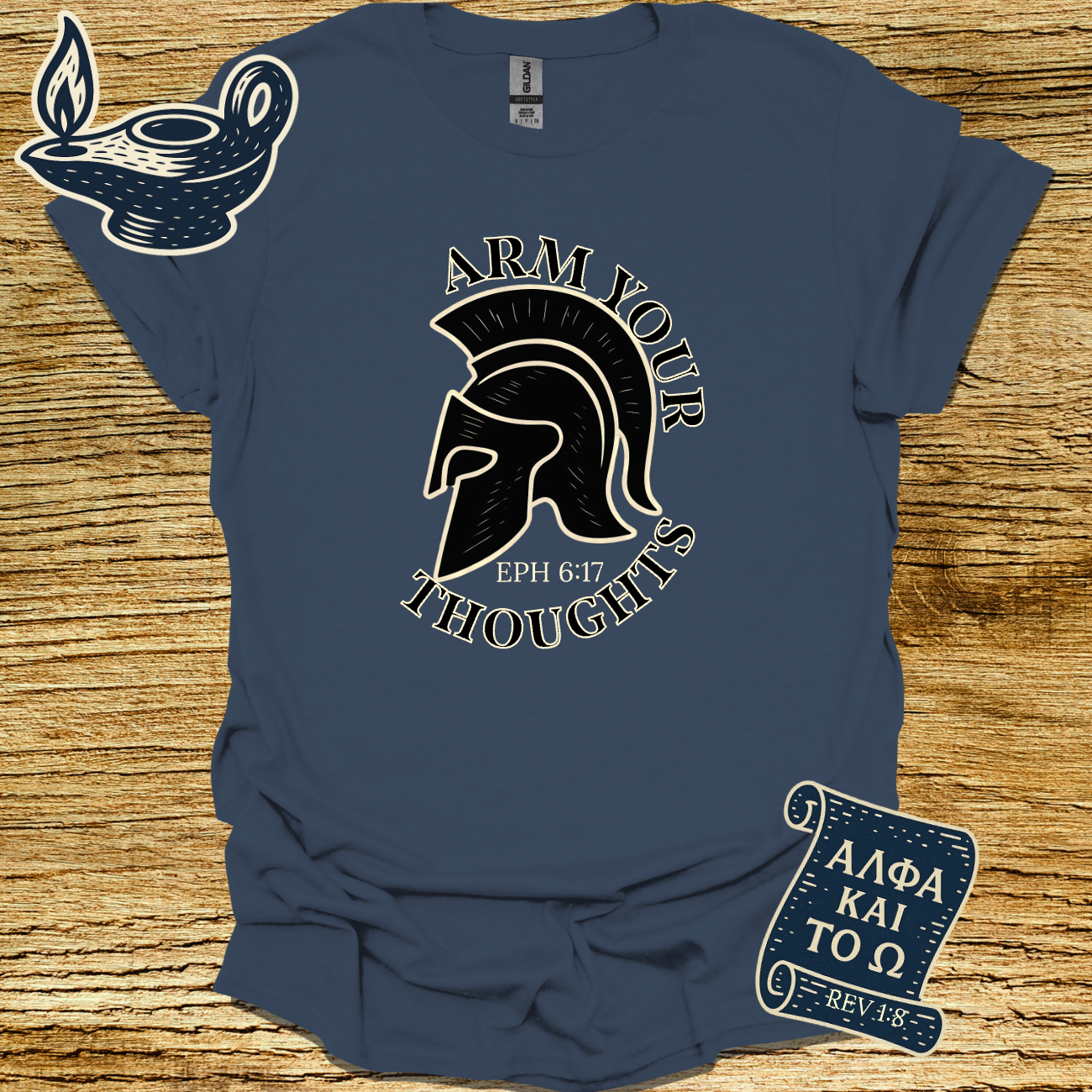 ARM YOUR THOUGHTS | Ephesians 6:17 | Unisex Christian T-Shirt
