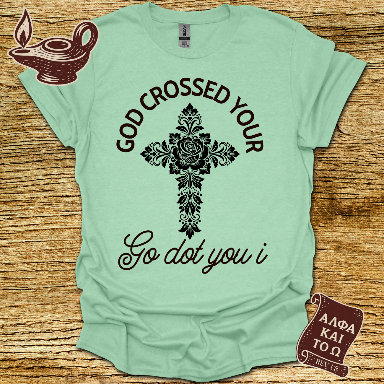 God Crossed Matt 16:24 T-Shirt