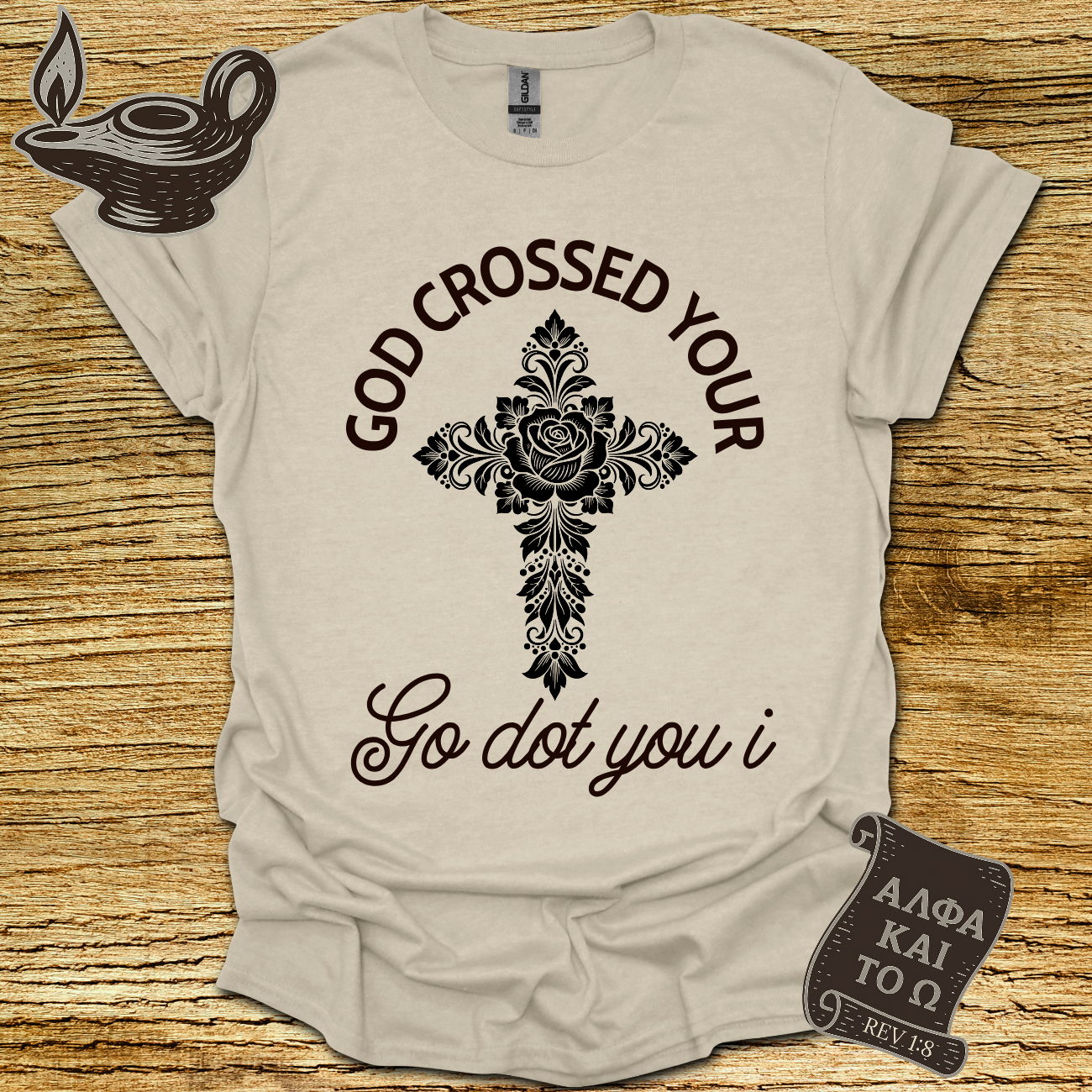 God Crossed Matt 16:24 T-Shirt