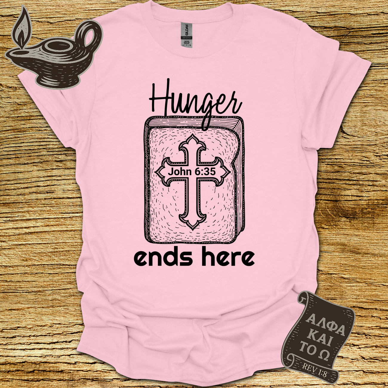 Hunger John 6:35 T-shirt