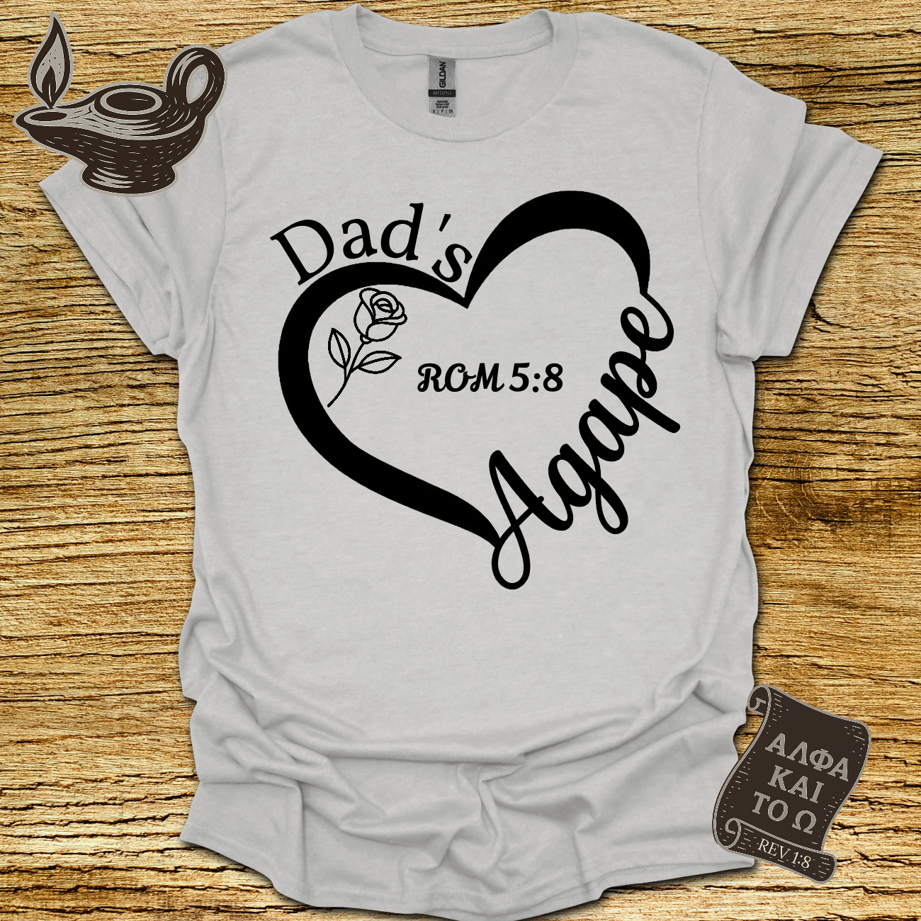 Agape Romans 5:8 T-shirt