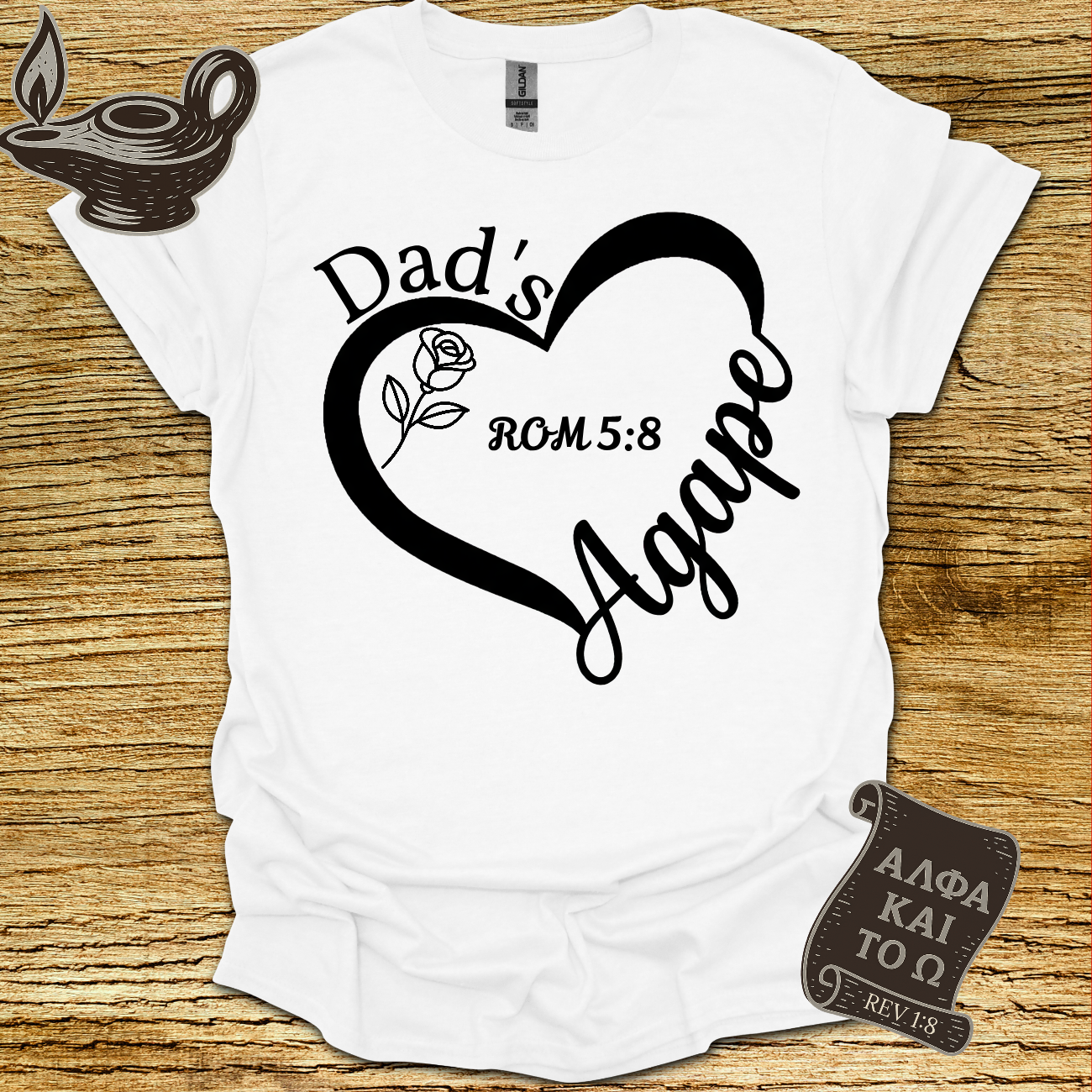 Agape Romans 5:8 T-shirt