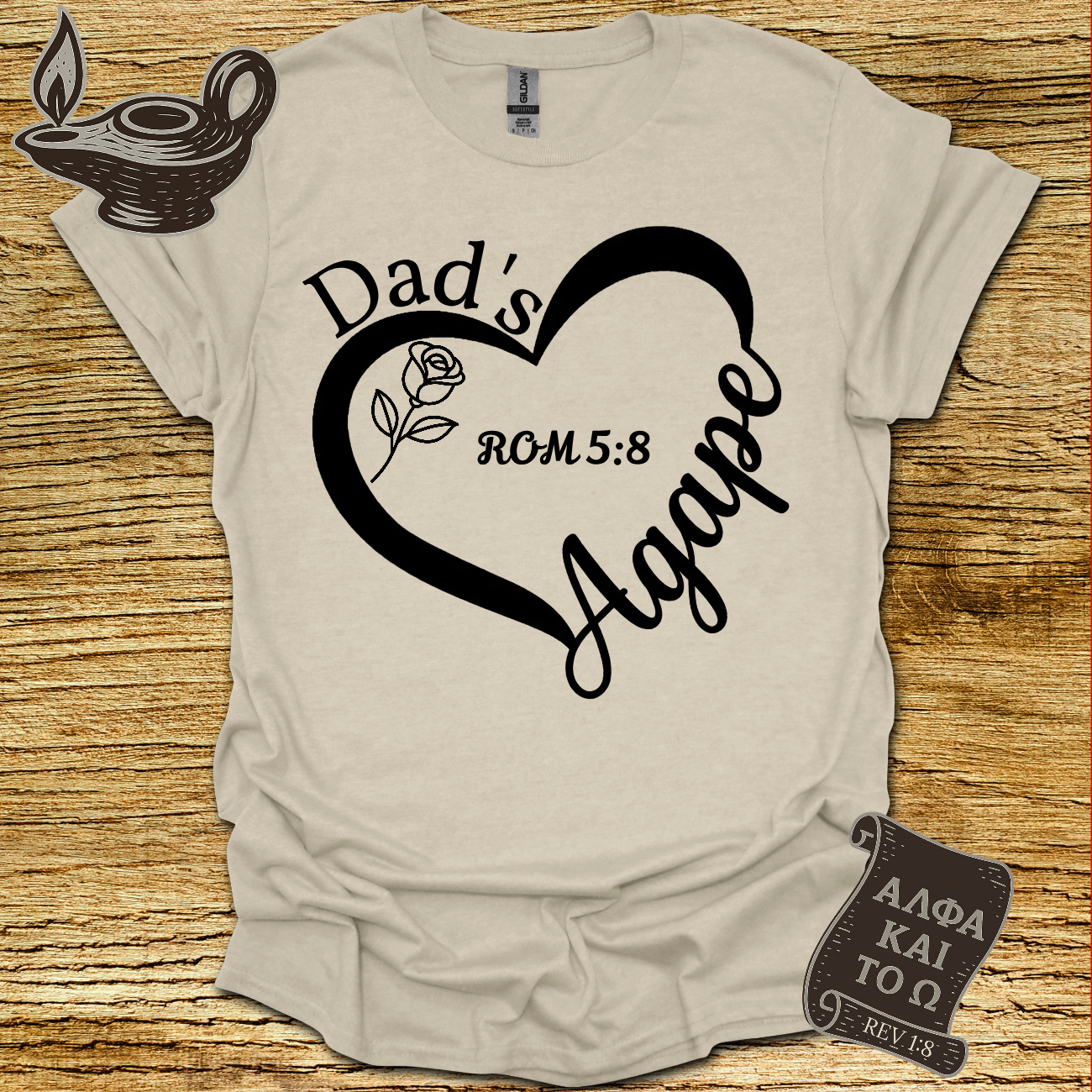 Agape Romans 5:8 T-shirt