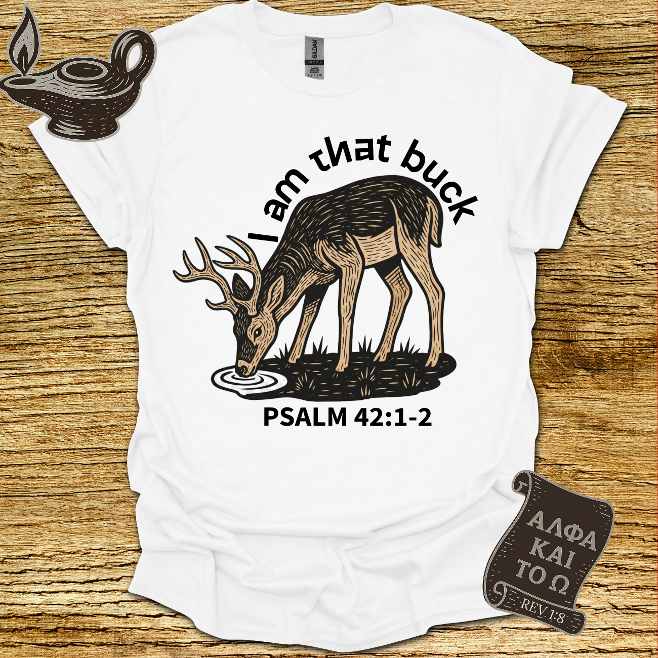 Buck Psalm 42:1‑2 T-shirt