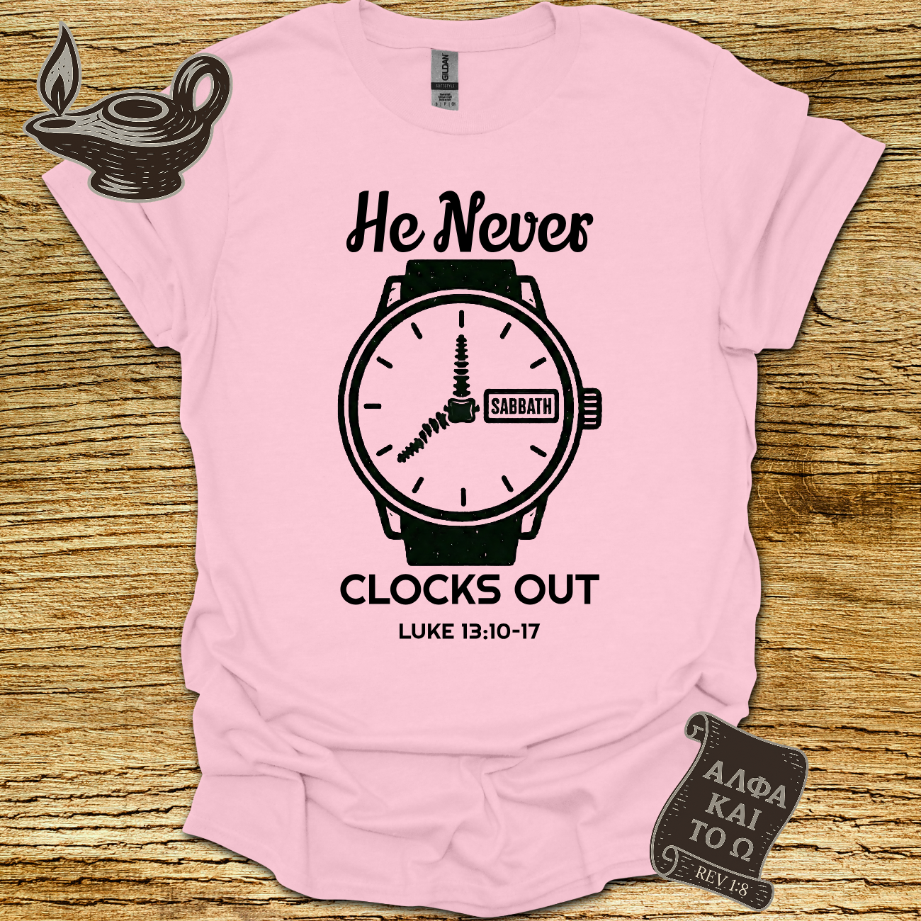 Clocked In Luke 13:10–17 T-Shirt