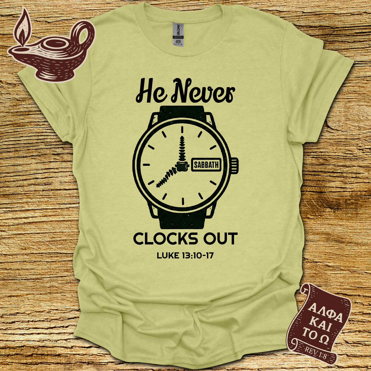 Clocked In Luke 13:10–17 T-Shirt