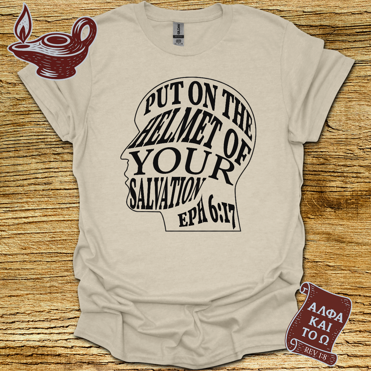 Put On Helmet Eph 6:17 T-Shirt