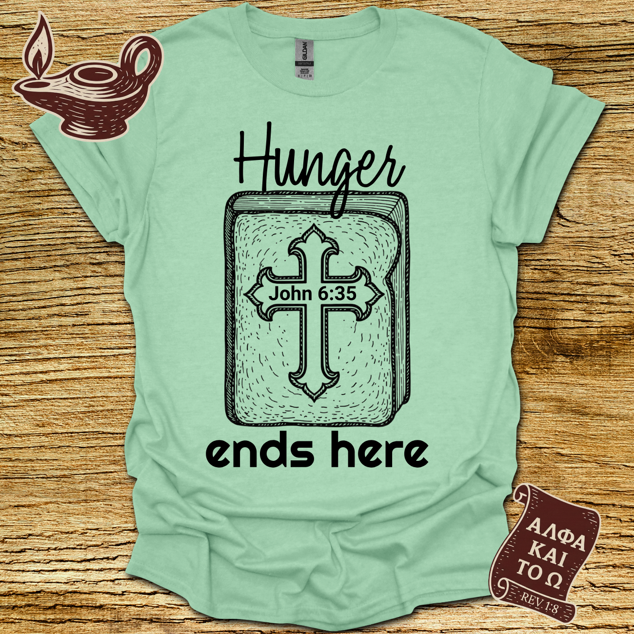Hunger John 6:35 T-shirt