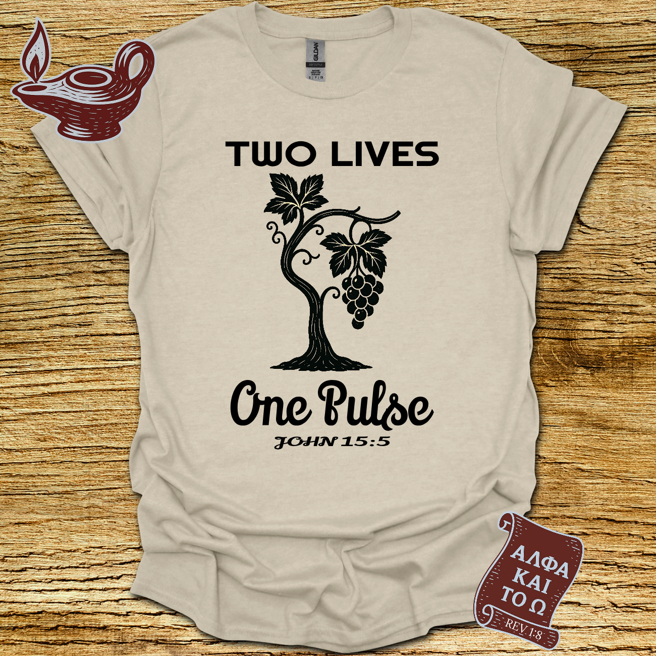 One Pulse – John 15:5 T-Shirt