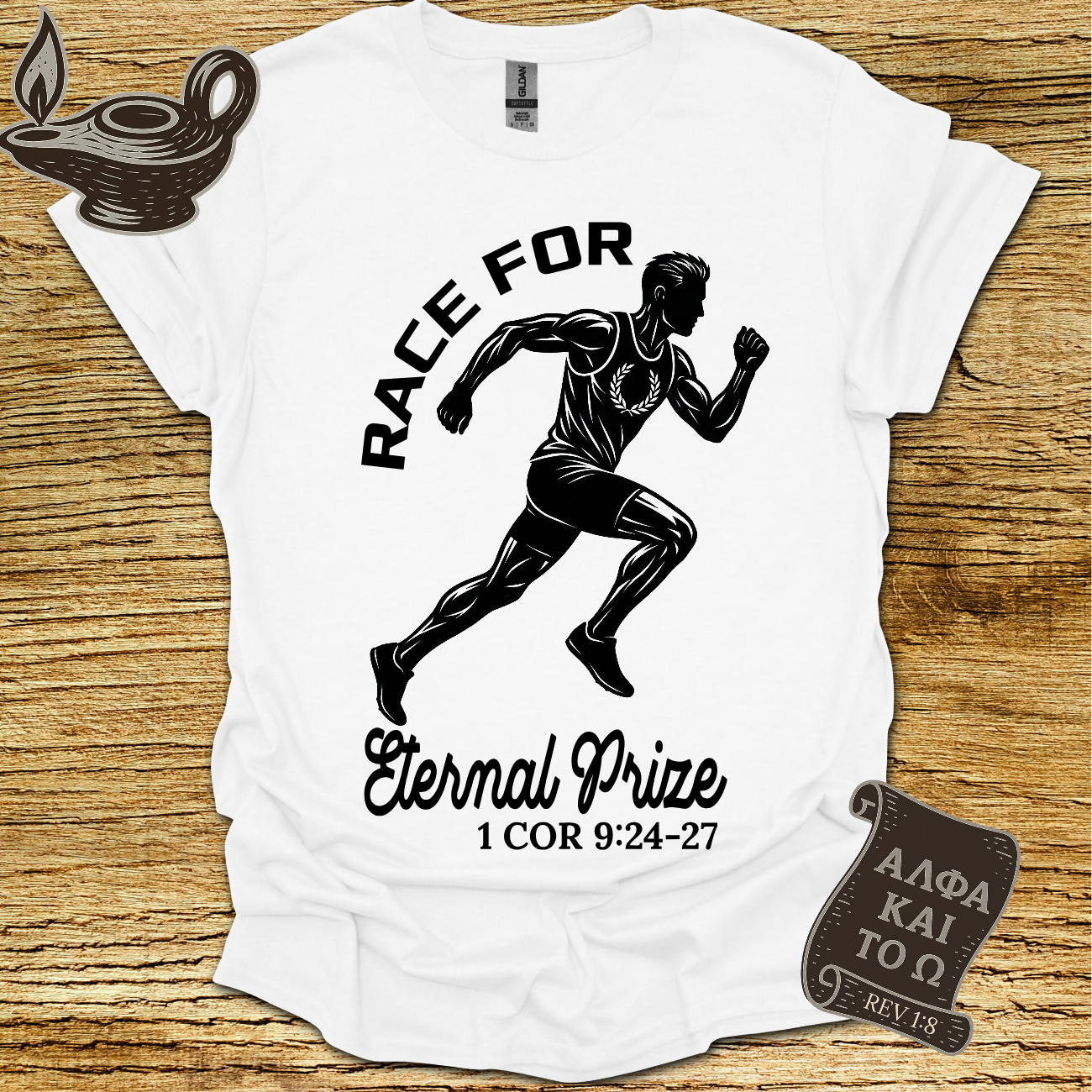 Race 1 Cor. 9:24‑27 T-Shirt