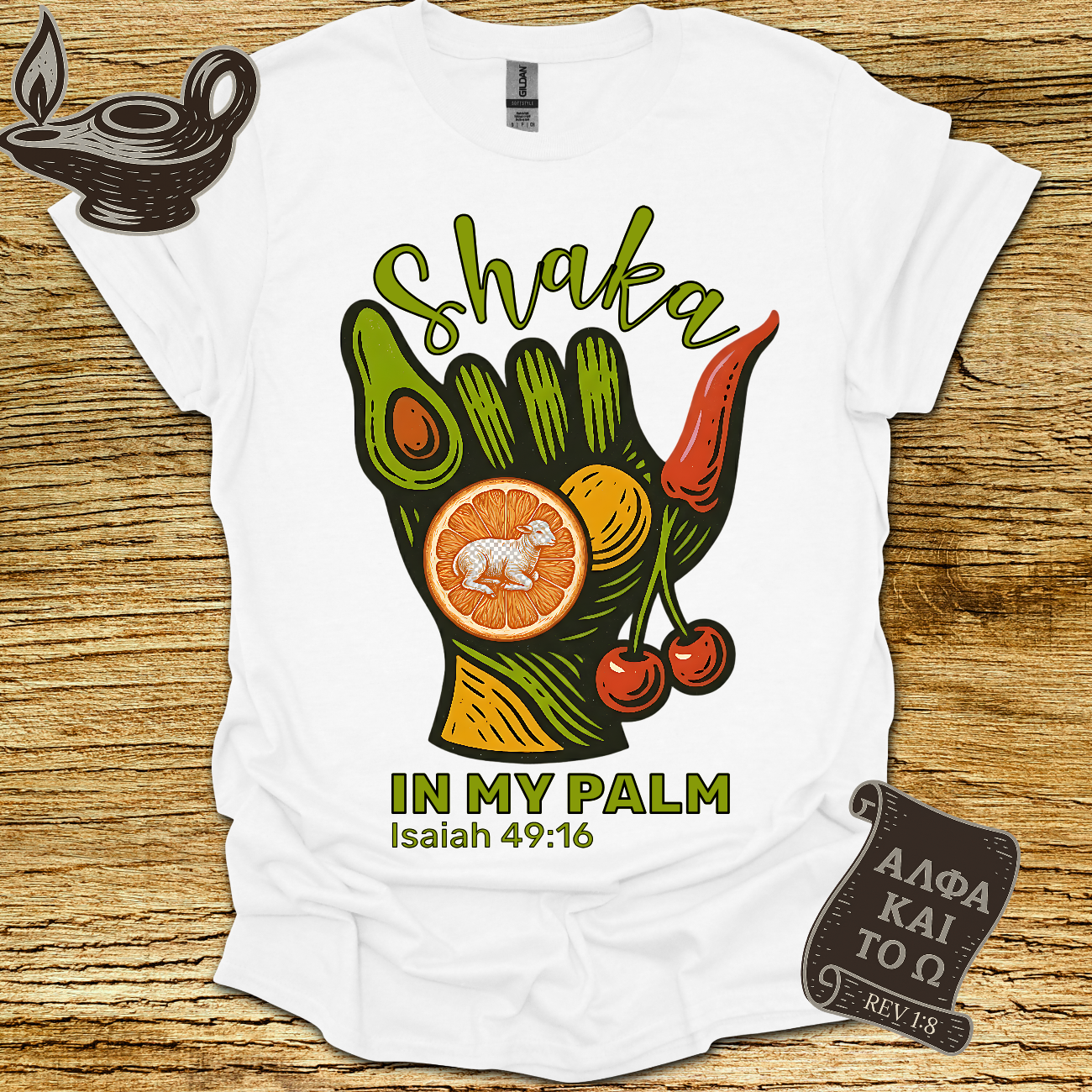 Shaka Isaiah 49:16 T-Shirt