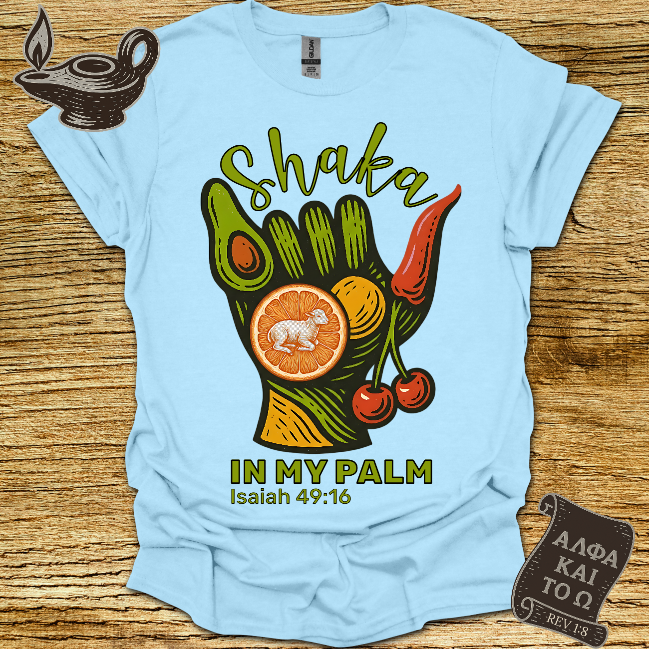 Shaka Isaiah 49:16 T-Shirt
