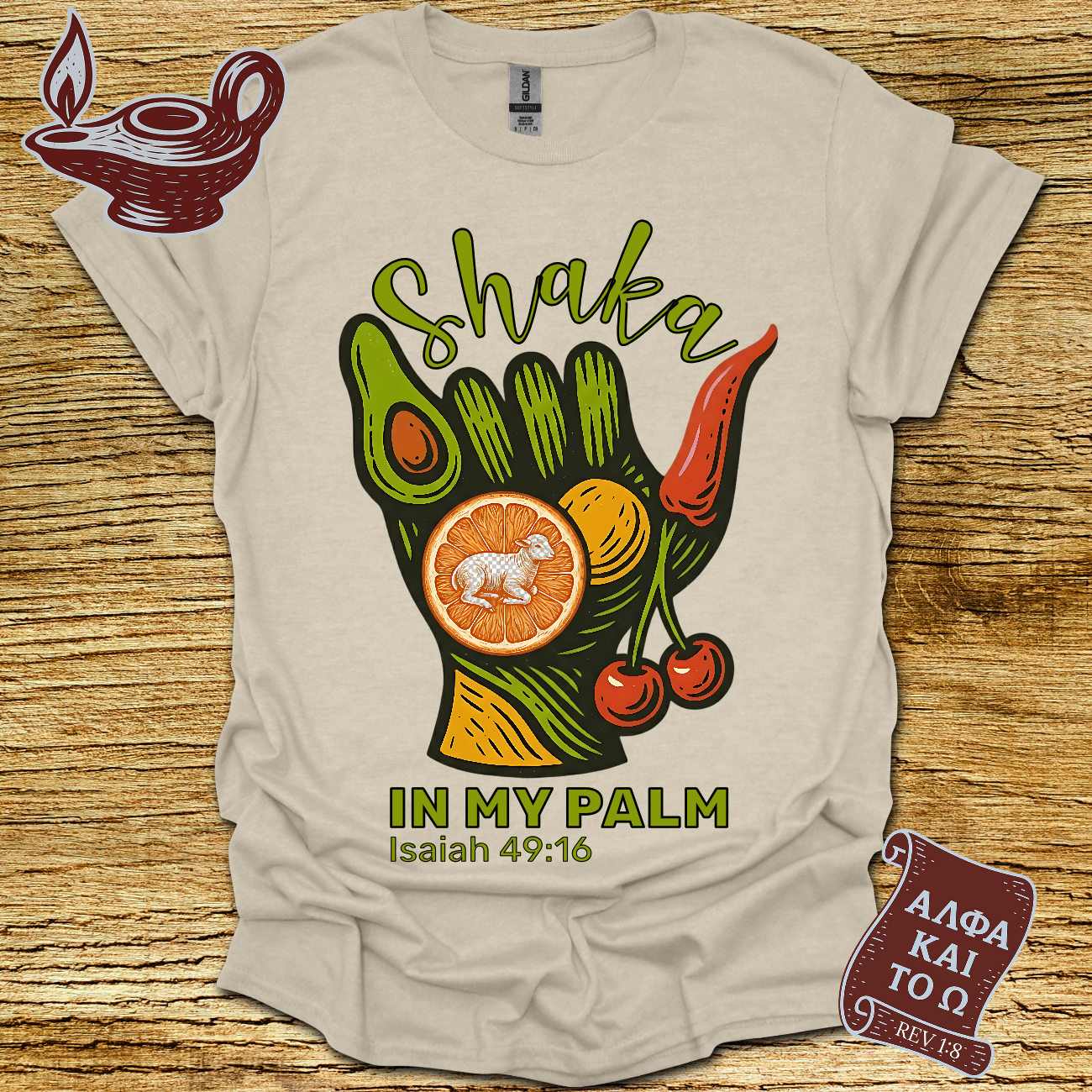 Shaka Isaiah 49:16 T-Shirt