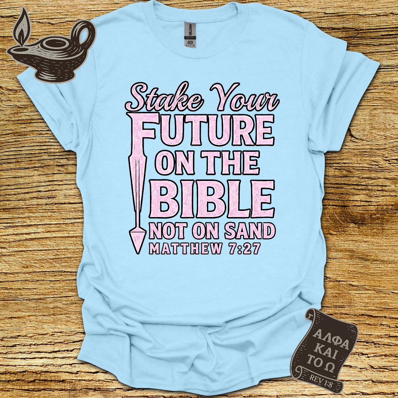 Built on Rock – Matt 7:27 T-Shirt