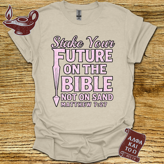 Built on Rock – Matt 7:27 T-Shirt