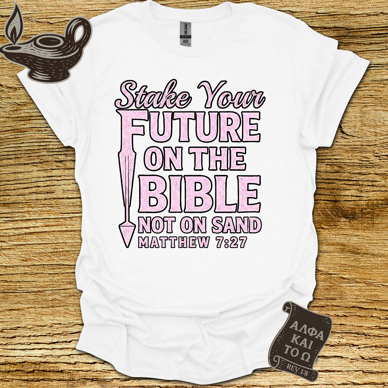 Built on Rock – Matt 7:27 T-Shirt