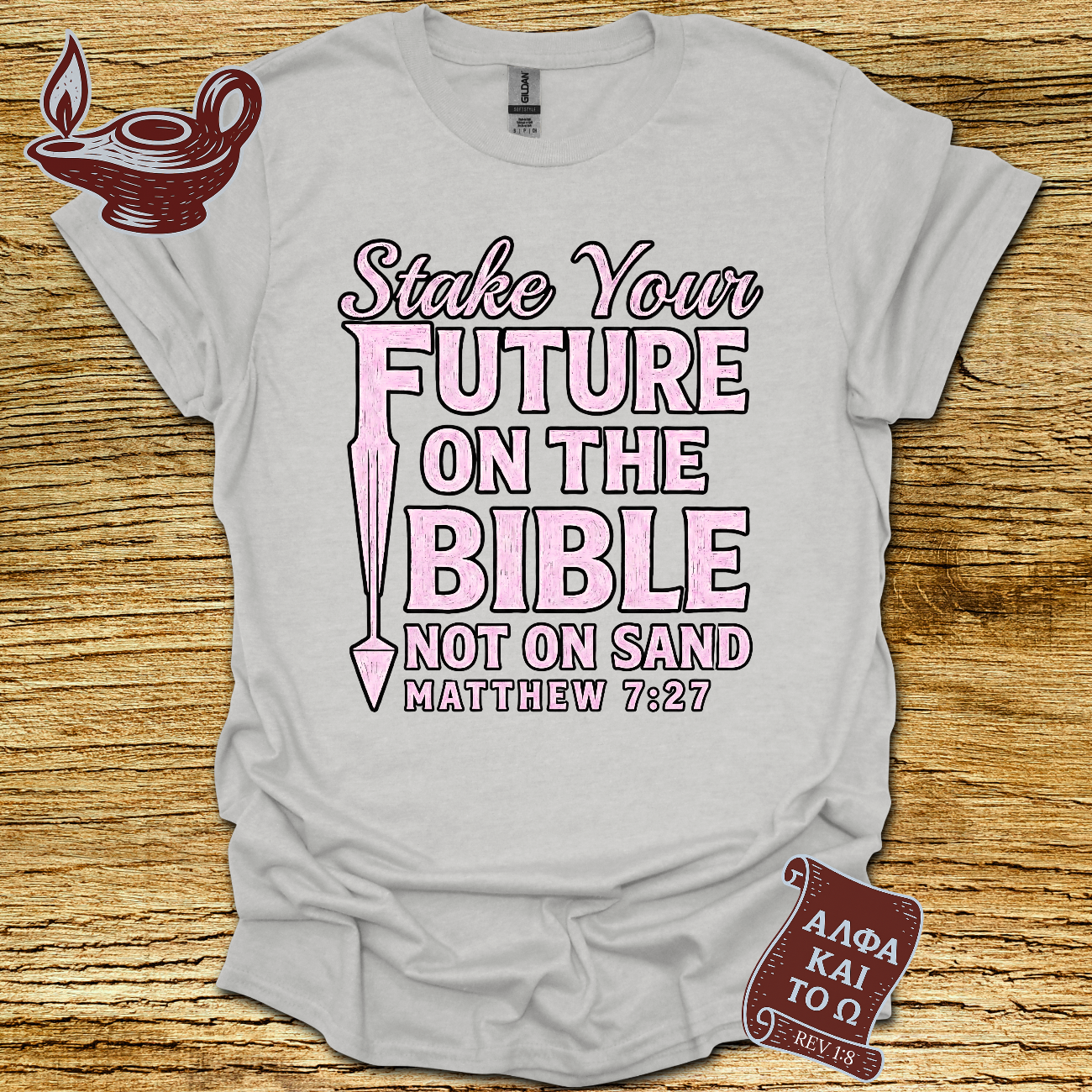 Built on Rock – Matt 7:27 T-Shirt