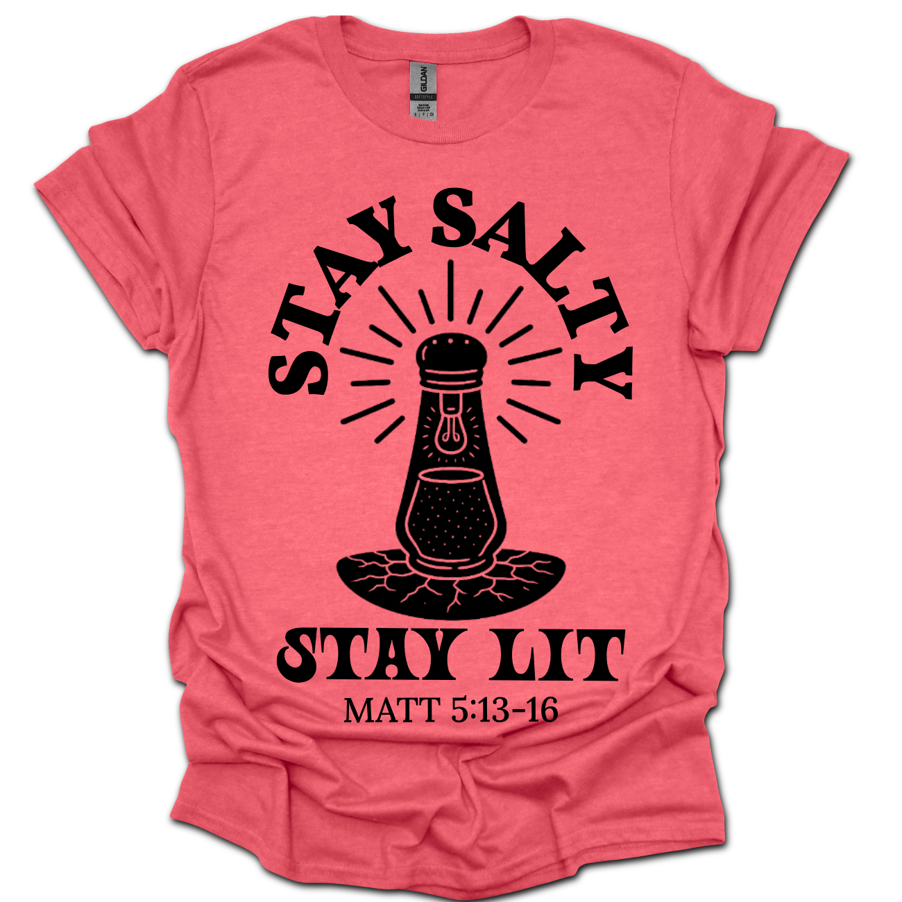 Stay Salty Stay Lit – Matthew 5:13–16 Christian T-Shirt