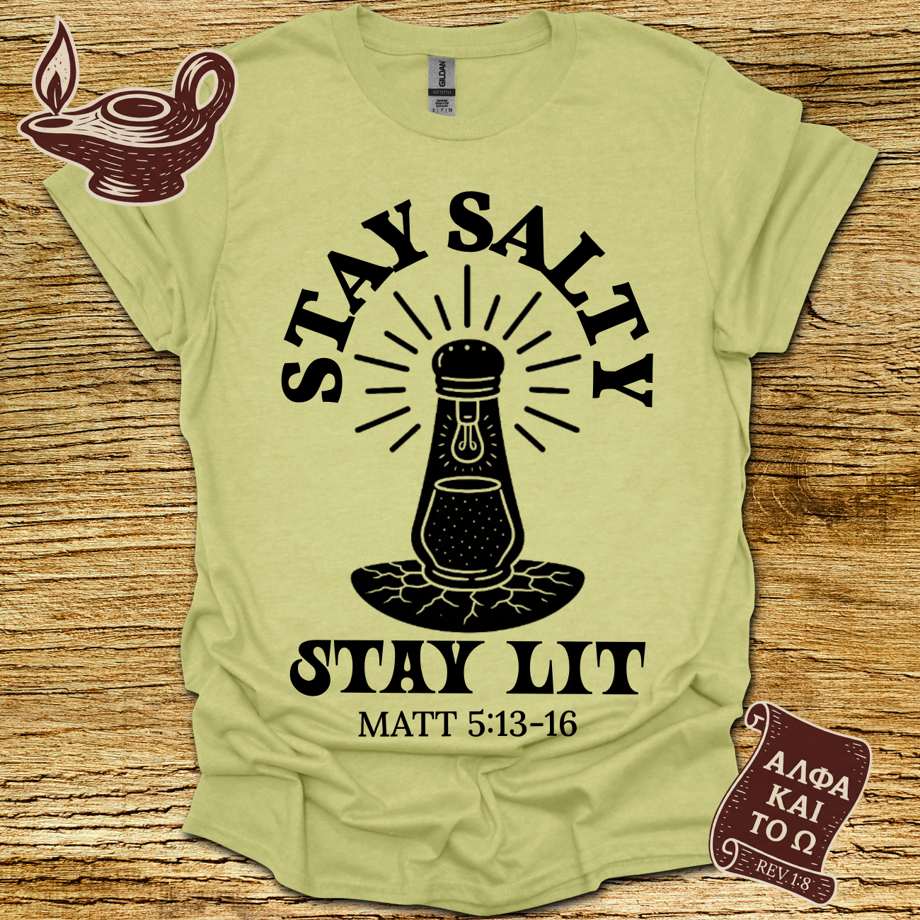 Stay Salty Stay Lit – Matthew 5:13–16 Christian T-Shirt