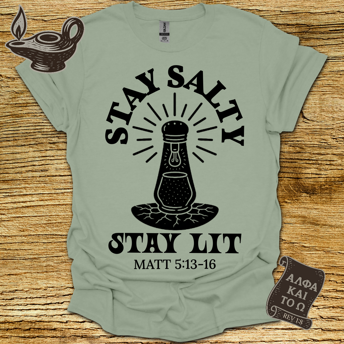 Stay Salty Stay Lit – Matthew 5:13–16 Christian T-Shirt